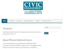 Tablet Screenshot of civicsandjournalists.org